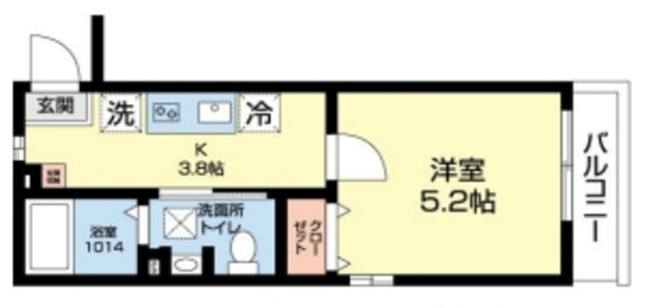 プルメリア麦田町の物件間取画像